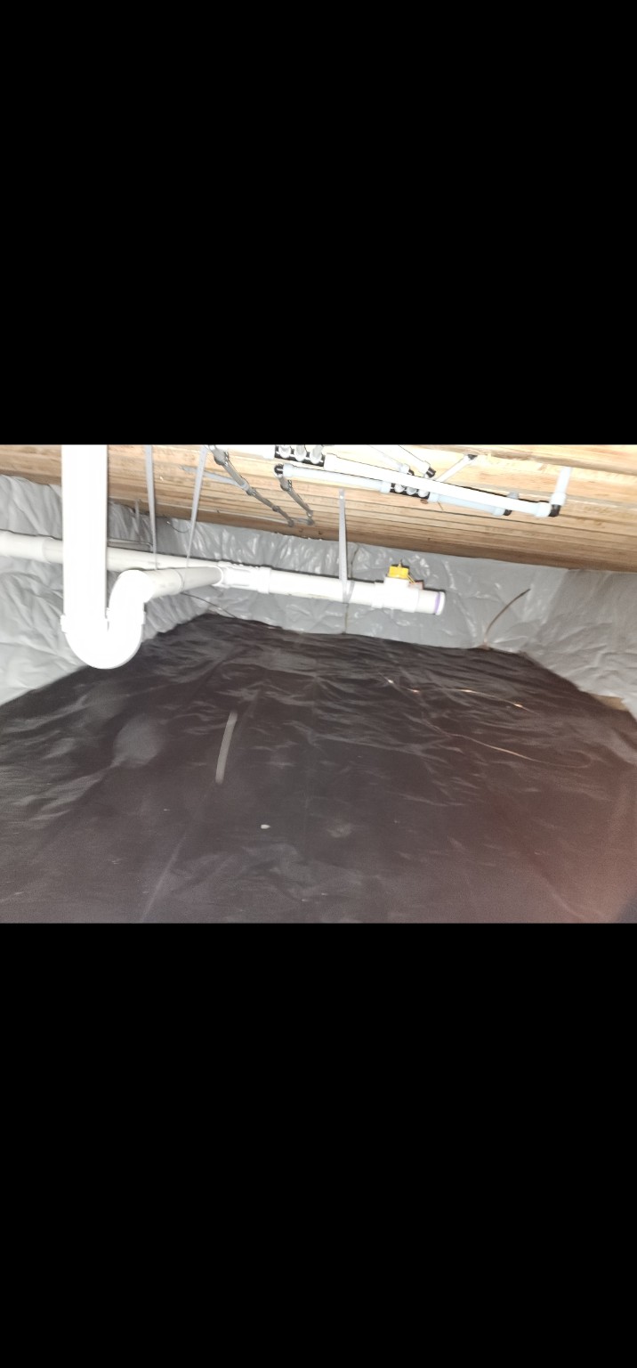 Crawl space insulation project